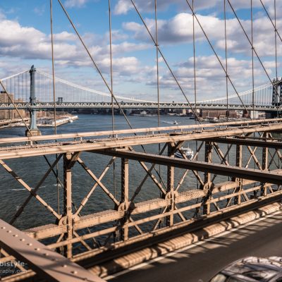 New York City Brooklyn und Manhattan Bridge