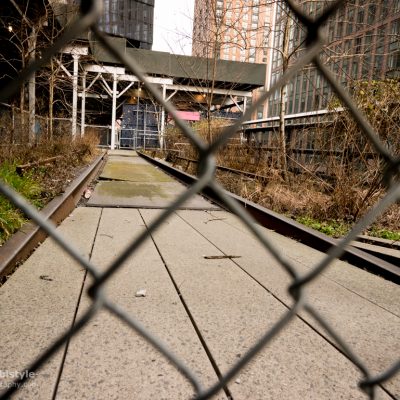 New York City Highline Park Eisenbahn